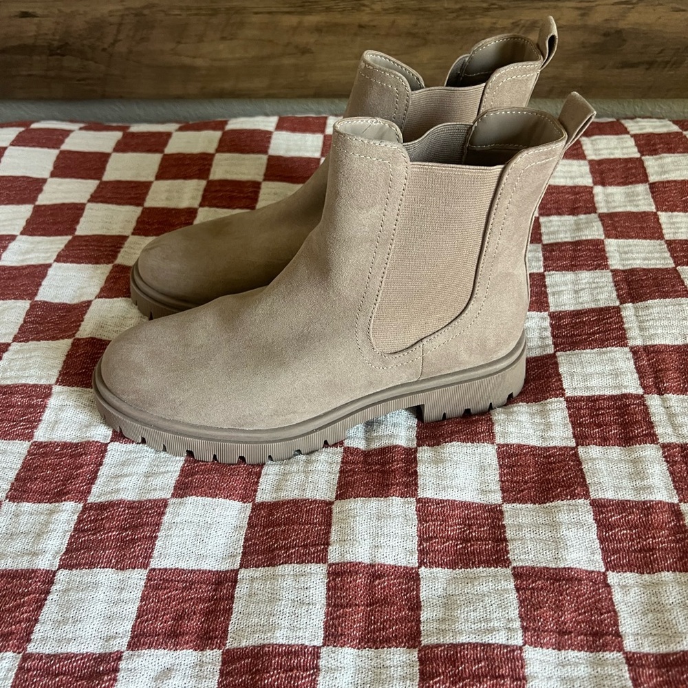 Old Navy Taupe Ankle Booties